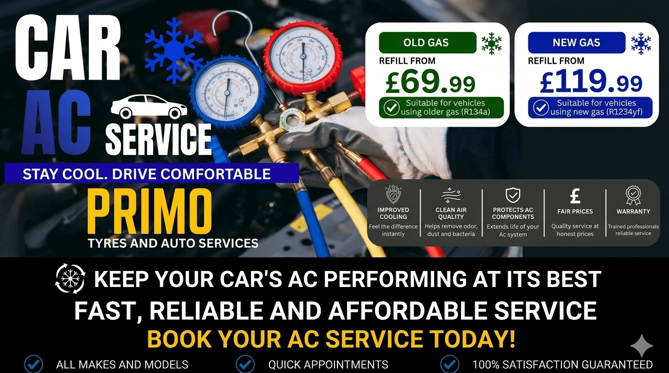 Primo Tyre Car AC Service